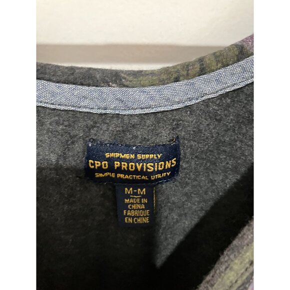 CPO Provisions Men's Floral Tank Top, Gray/Purple, Size Medium - Picture 3 of 3